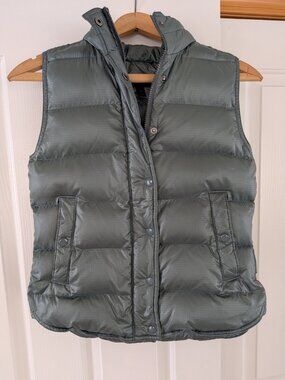 J. Crew Green Down Puffer Vest - Size XS